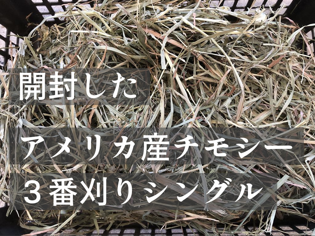 アメリカ産チモシー３番刈りシングルプレス